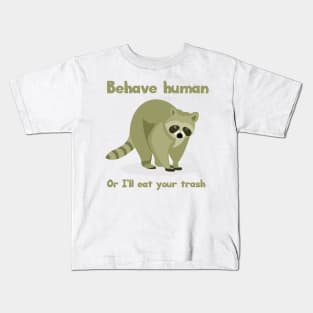 The Trash Eater Raccoon Kids T-Shirt